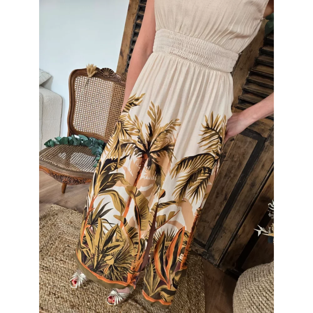 Robe longue Julia jungle