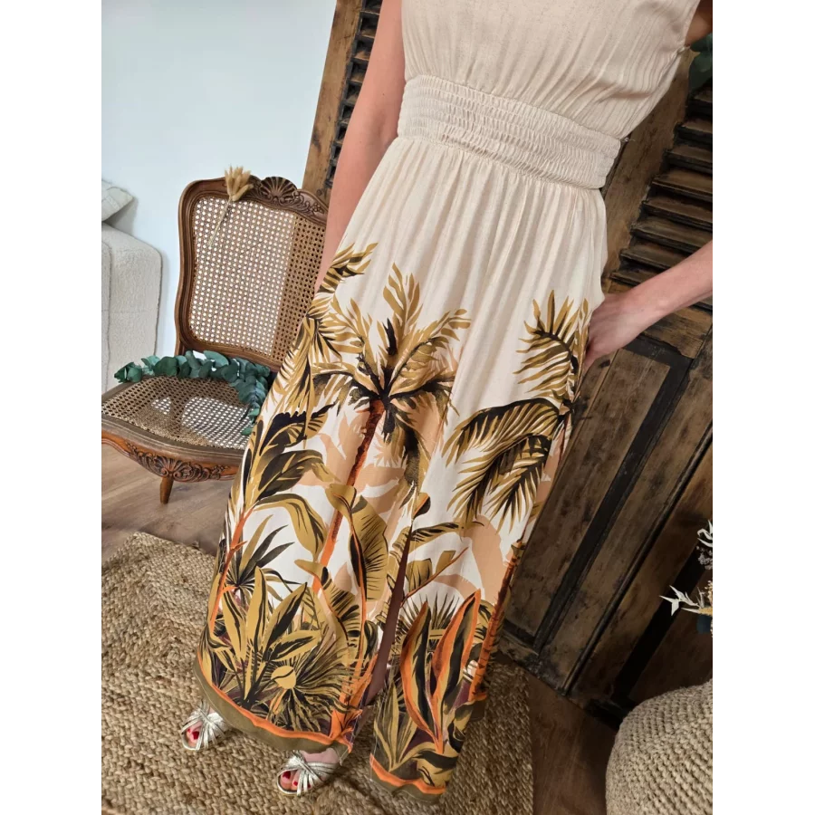 Robe longue Julia jungle