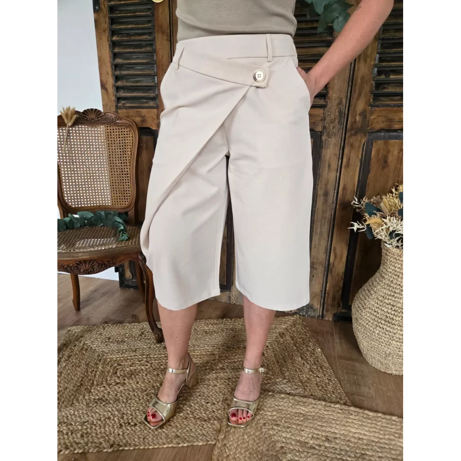 Bermuda Stephane tailleur beige