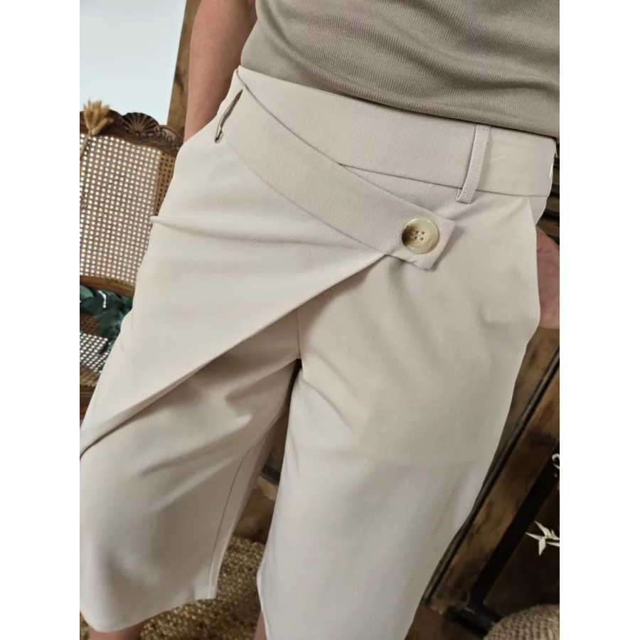 Bermuda Stephane tailleur beige
