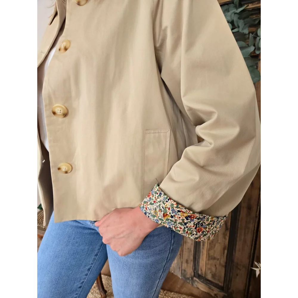 Veste Laurie doublure fleurs