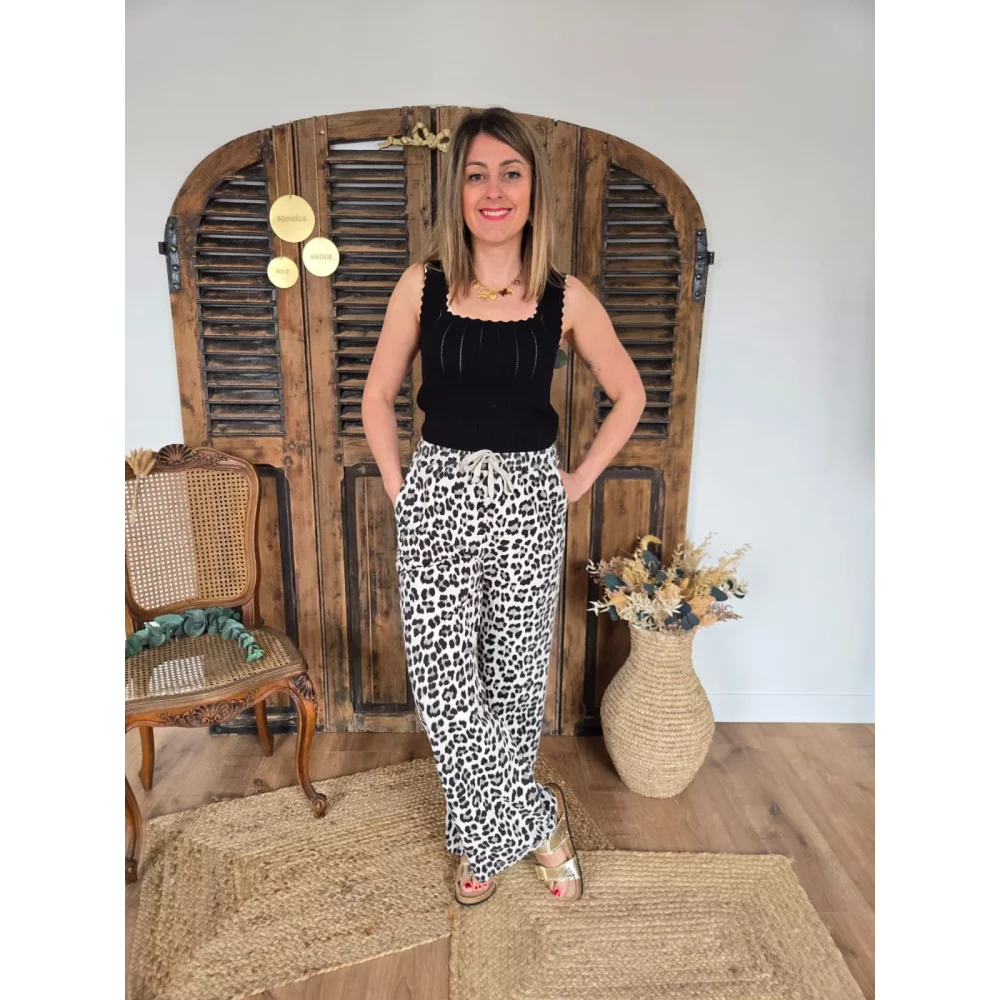 Jog pant Gatien Leopard beige