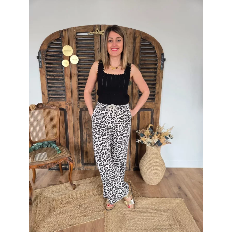 Jog pant Gatien Leopard beige