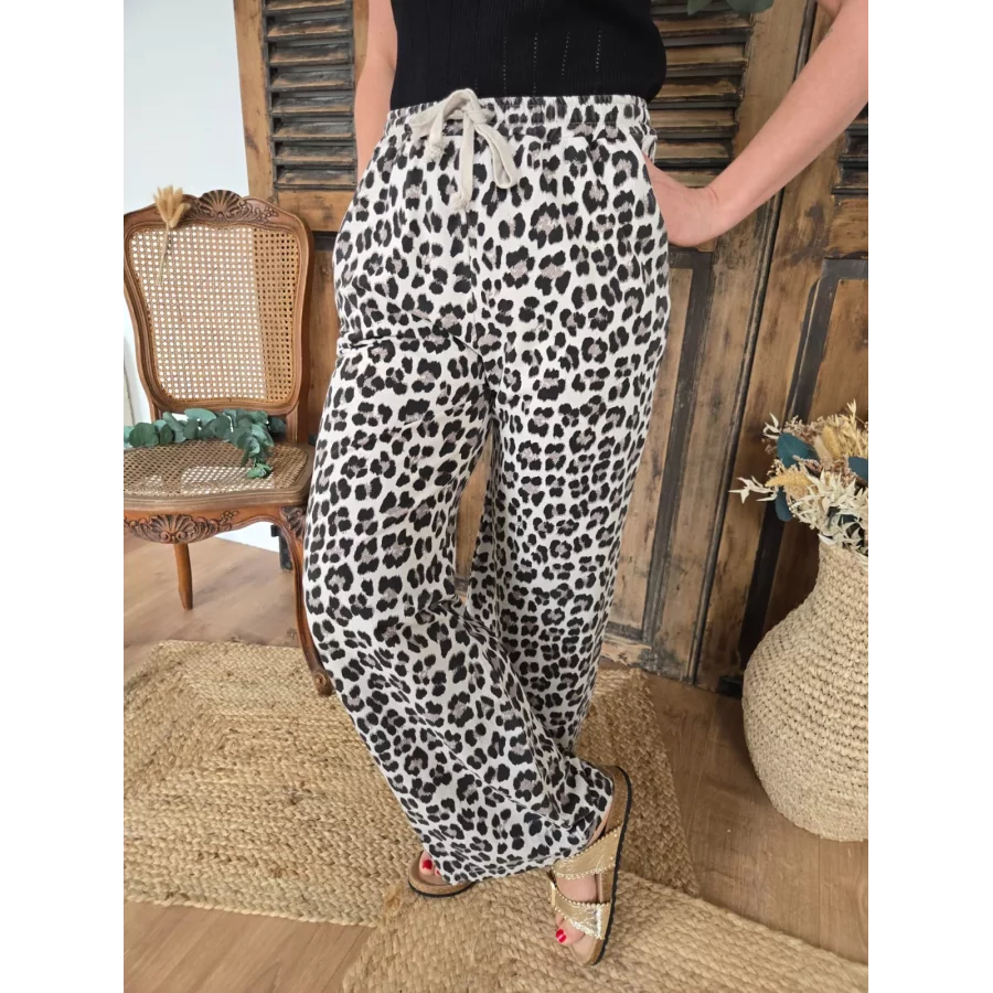 Jog pant Gatien Leopard beige