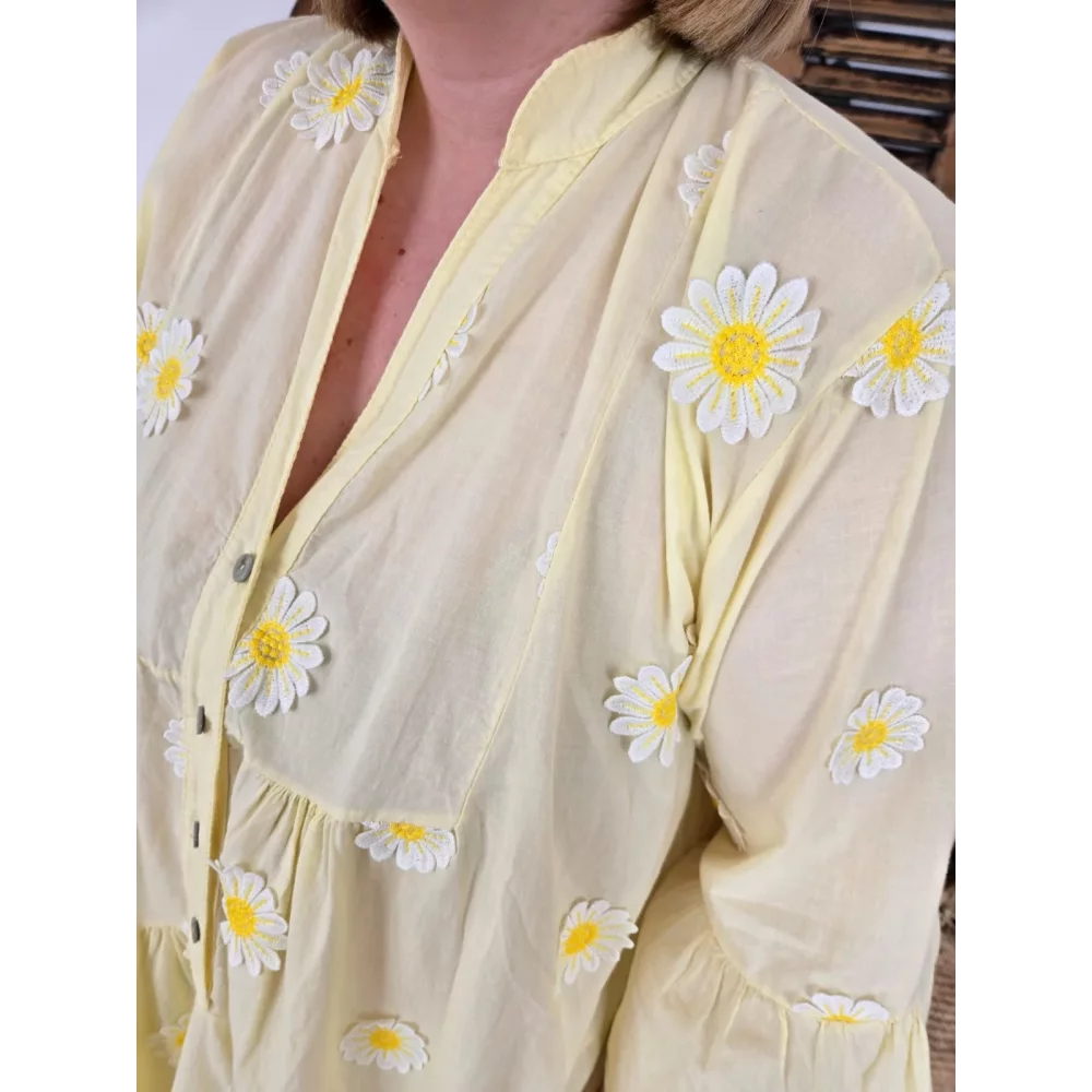 Robe Marguerite jaune