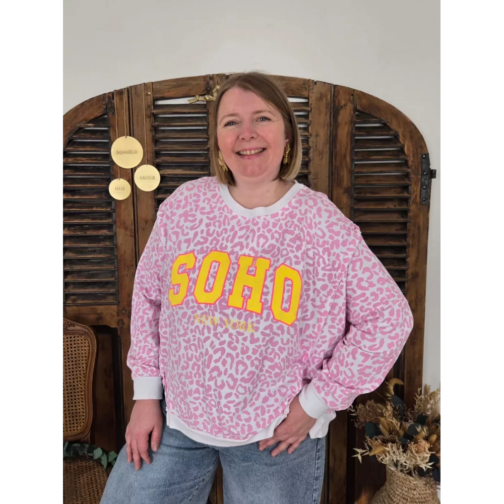Sweat Soho leopard rose