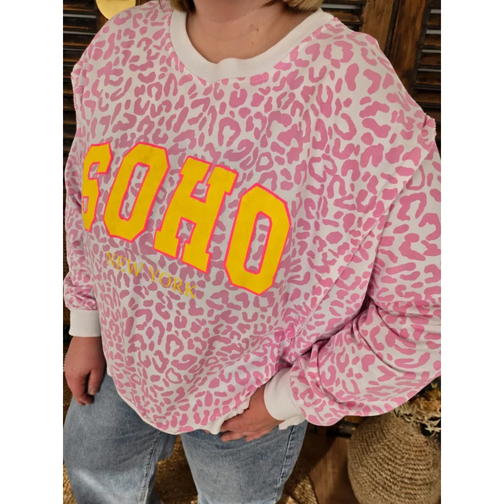 Sweat Soho leopard rose