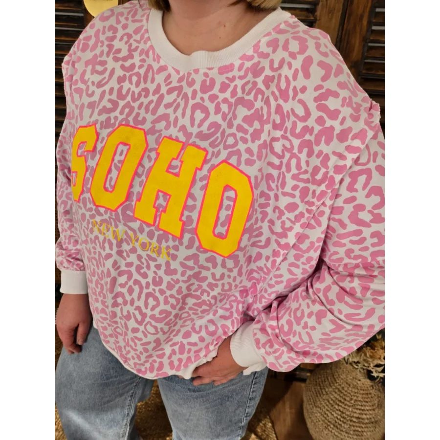 Sweat Soho leopard rose