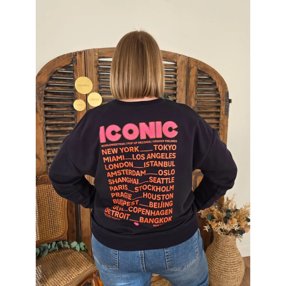 Sweat Iconic bleu marine