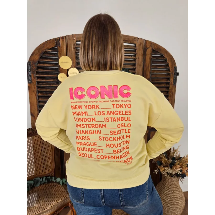 Sweat Iconic jaune