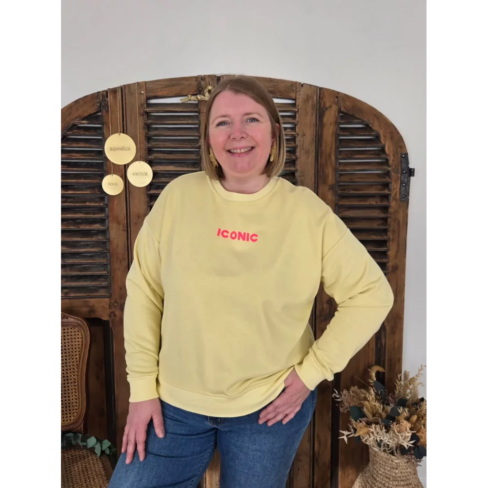 Sweat Iconic jaune