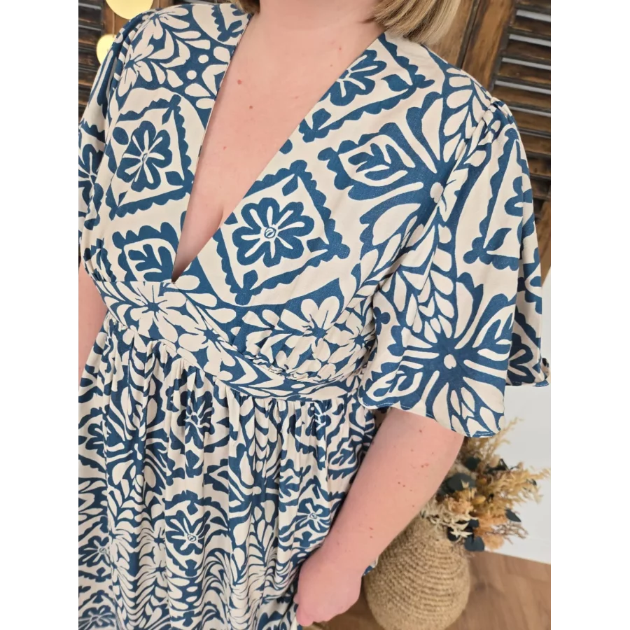 Robe Line longue bleu