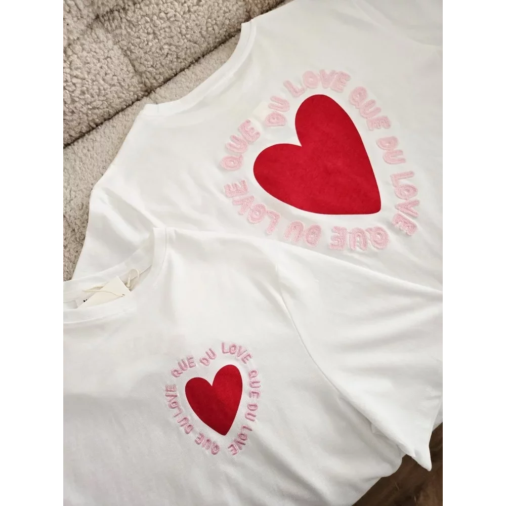T-shirt Que du Love coeur dos