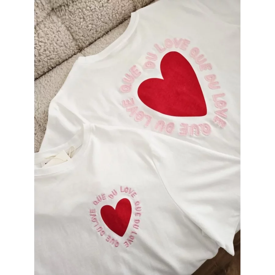 T-shirt Que du Love coeur dos