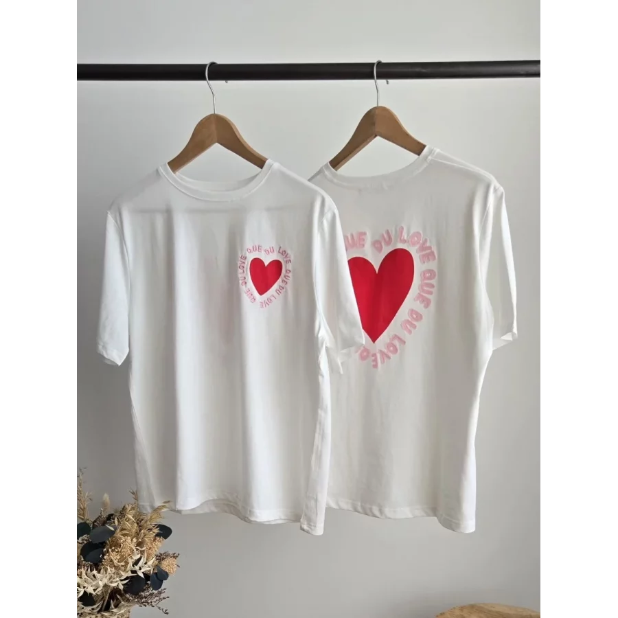 T-shirt Que du Love coeur dos
