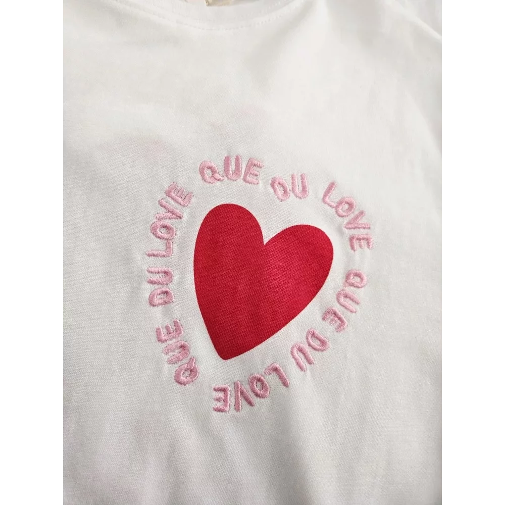T-shirt Que du Love coeur dos