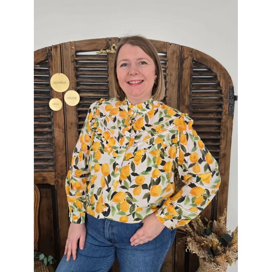 Blouse Sandra citrons