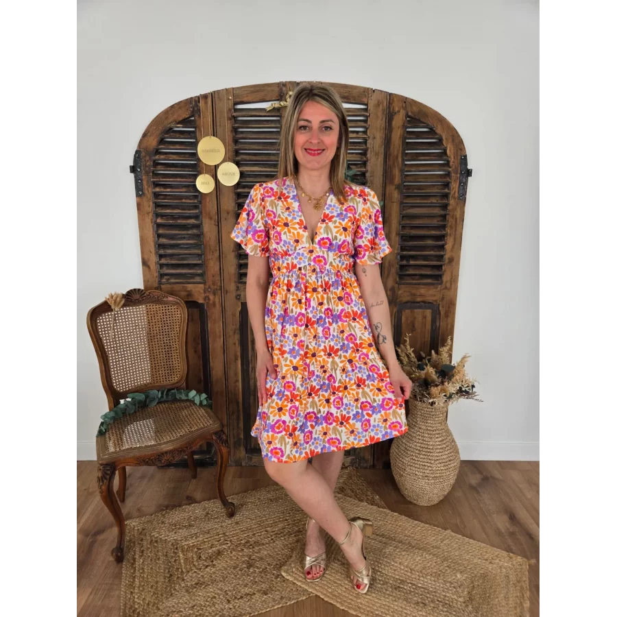 Robe Isabelle fleurs colorées