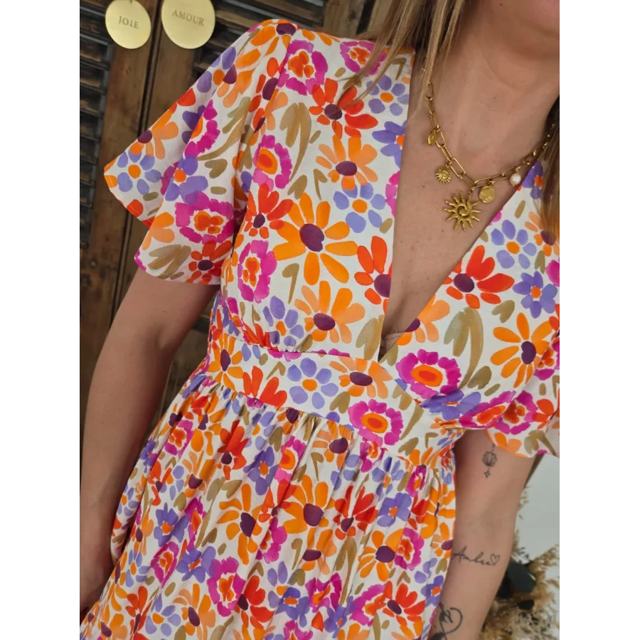 Robe Isabelle fleurs colorées