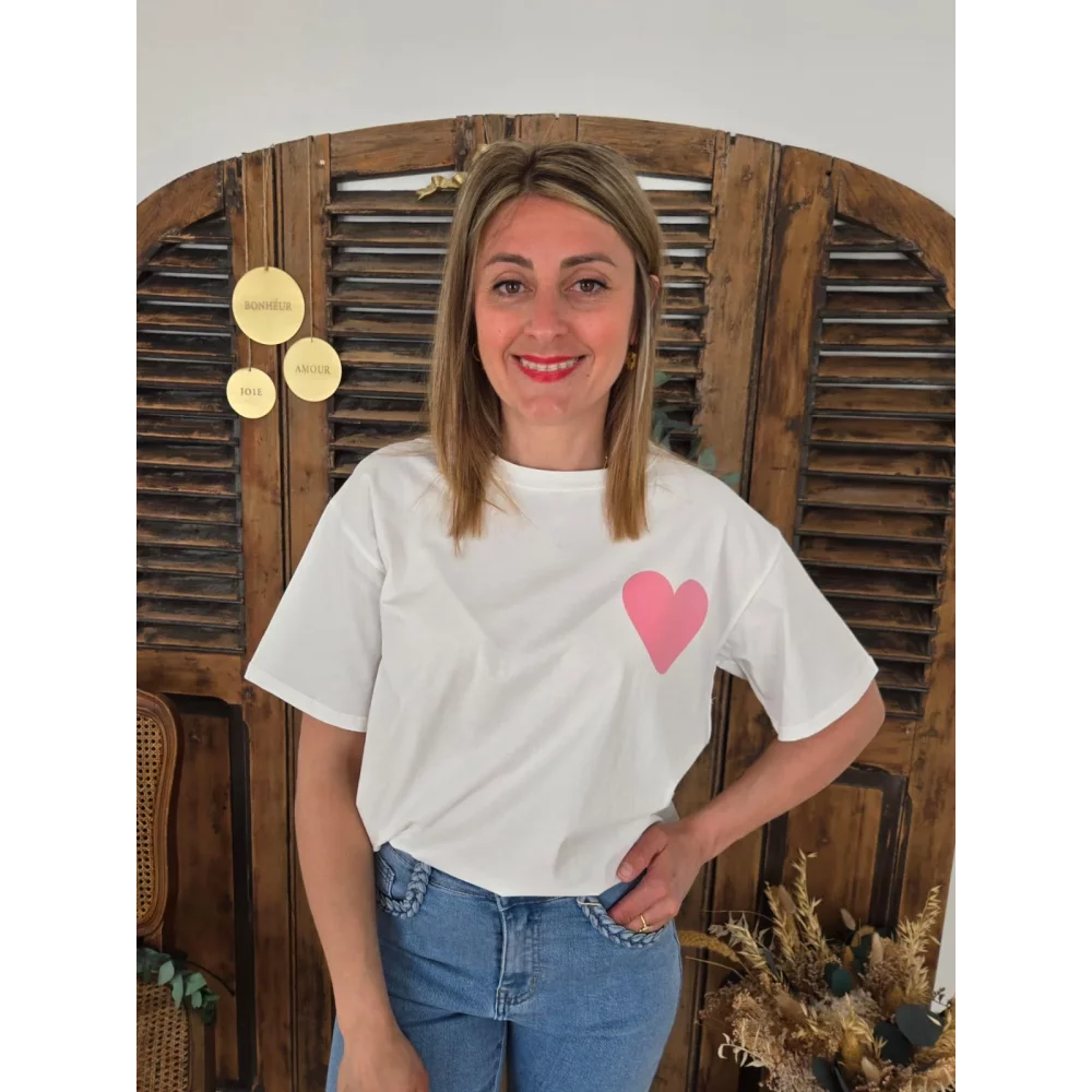 T-shirt blanc Love is Love