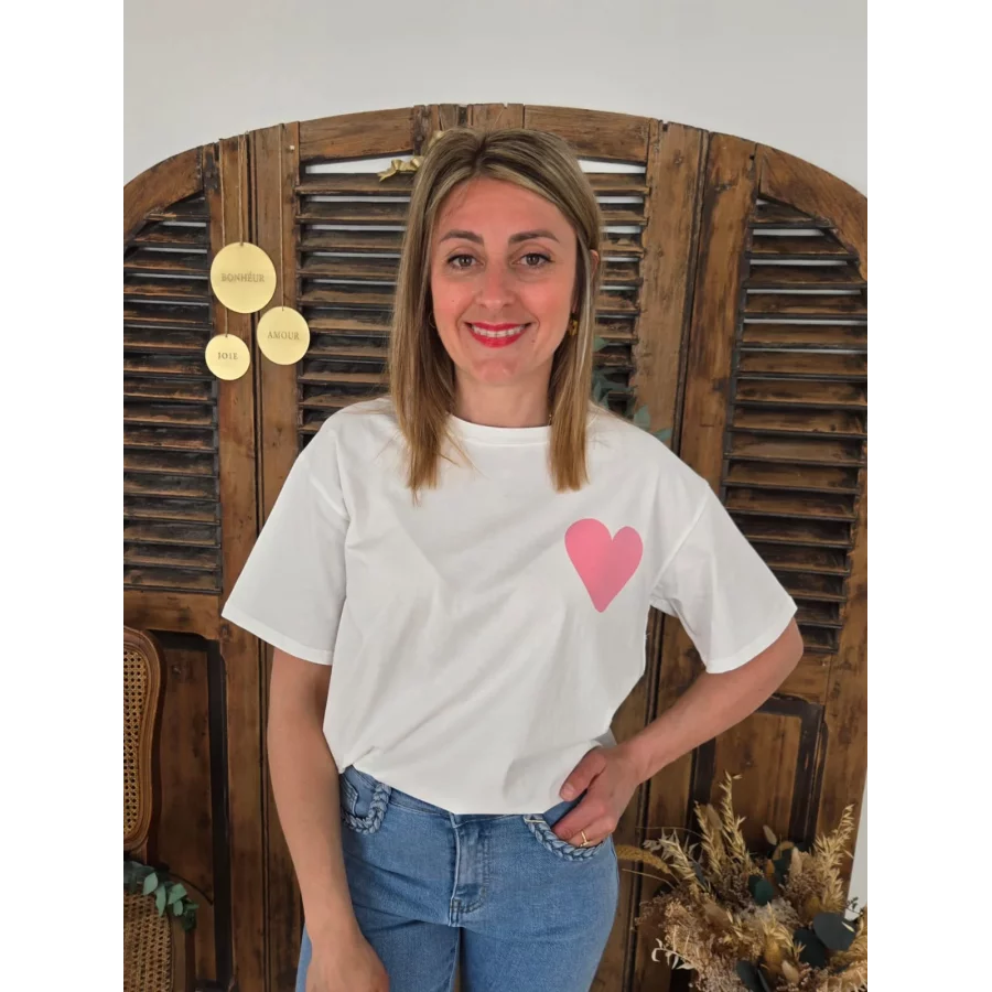 T-shirt blanc Love is Love
