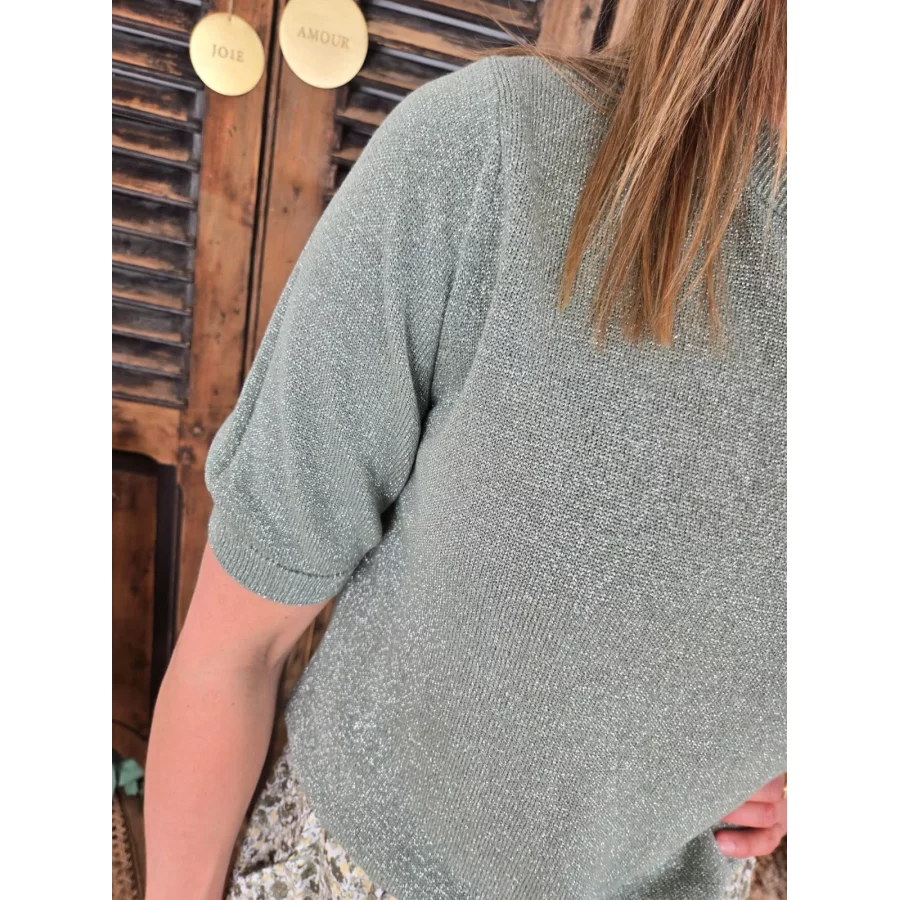 Pull fin Gregory lurex kaki