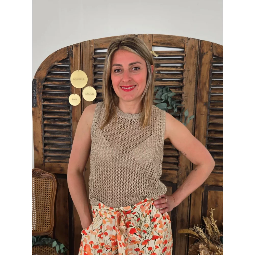 Top Nestor maille lurex
