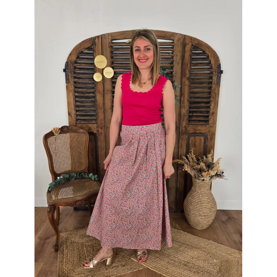 Jupe longue Thea fleurie