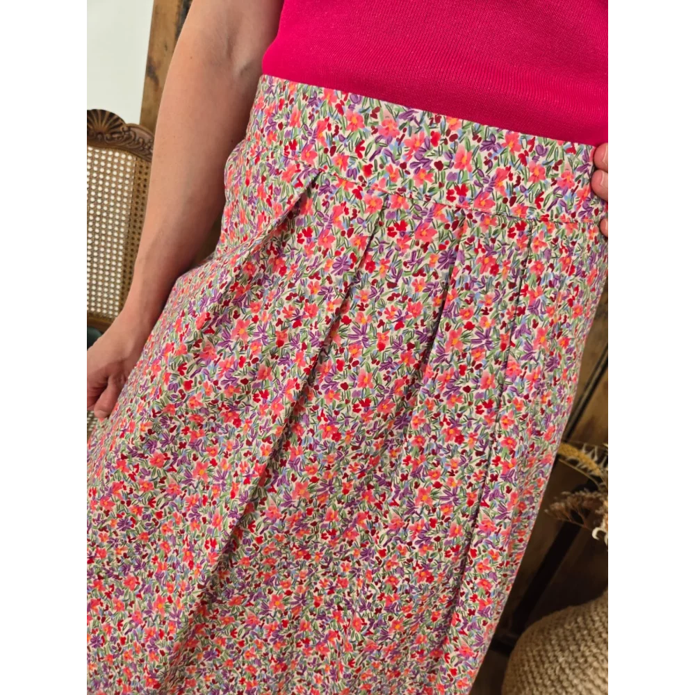 Jupe longue Thea fleurie