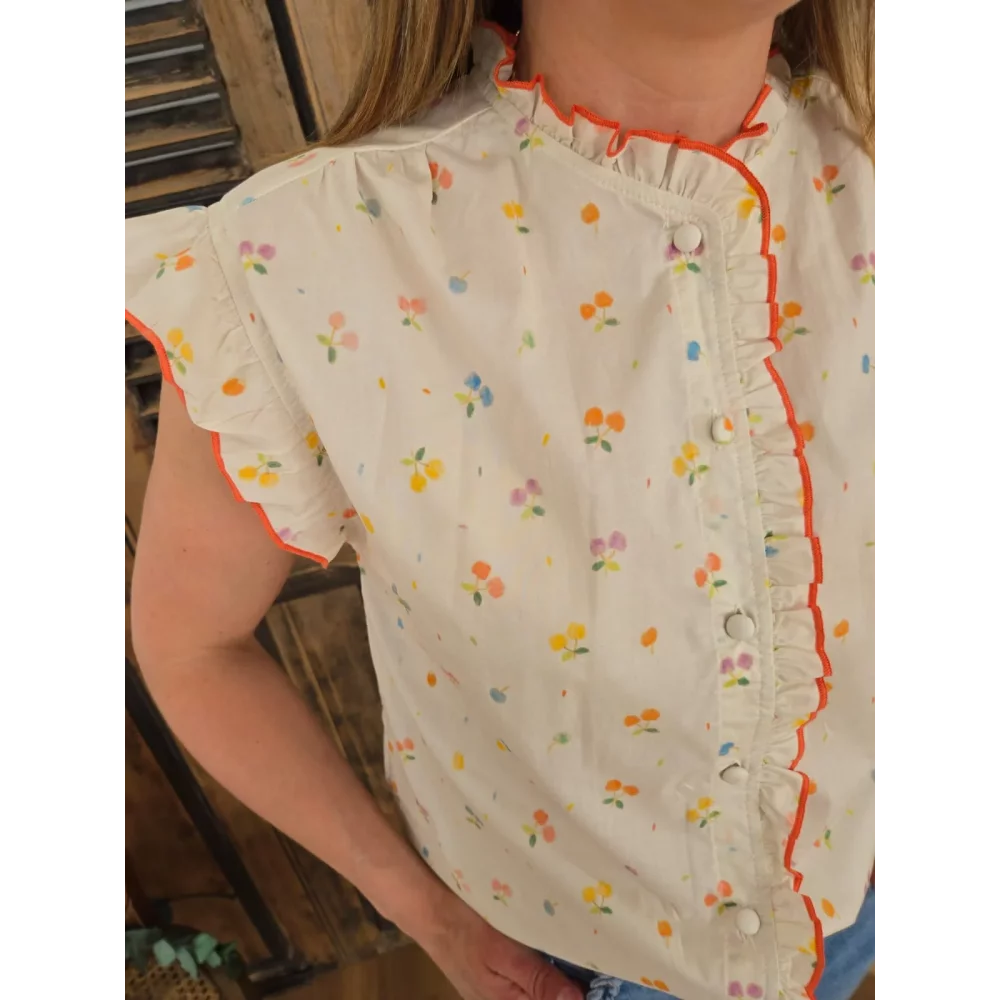 Blouse Selena fleurs colorées