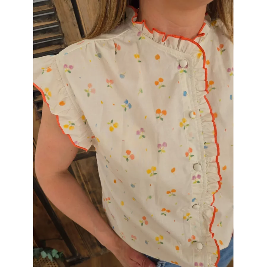 Blouse Selena fleurs colorées