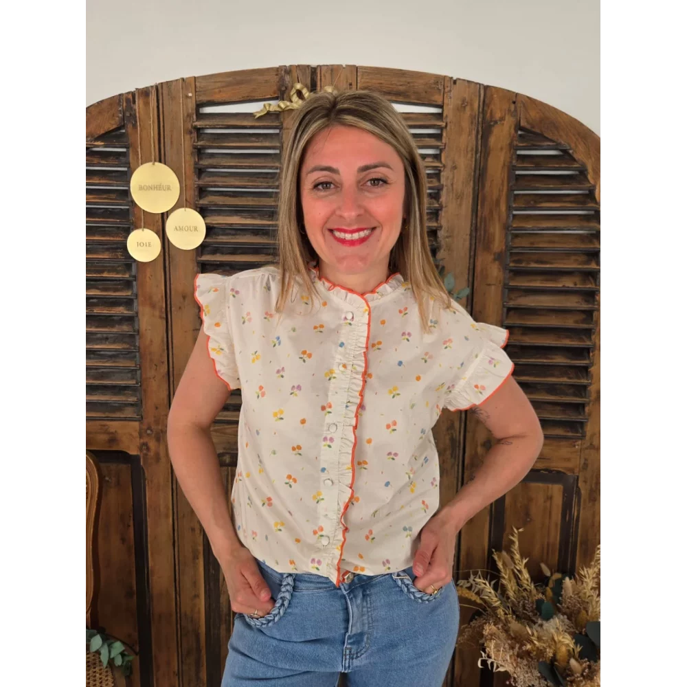 Blouse Selena fleurs colorées