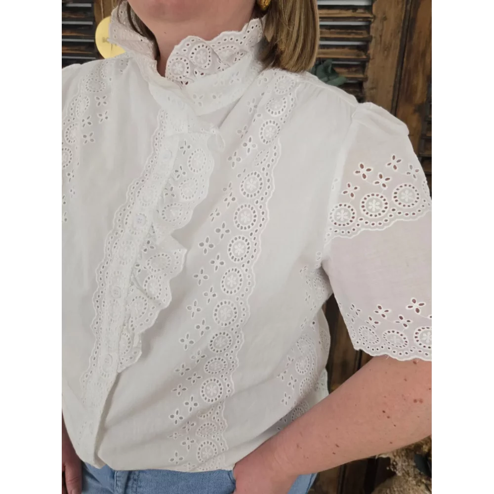 Chemise Serena broderie blanche