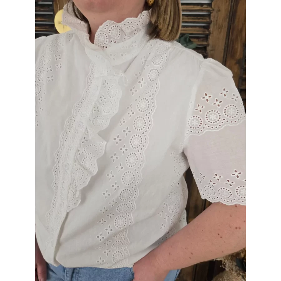 Chemise Serena broderie blanche