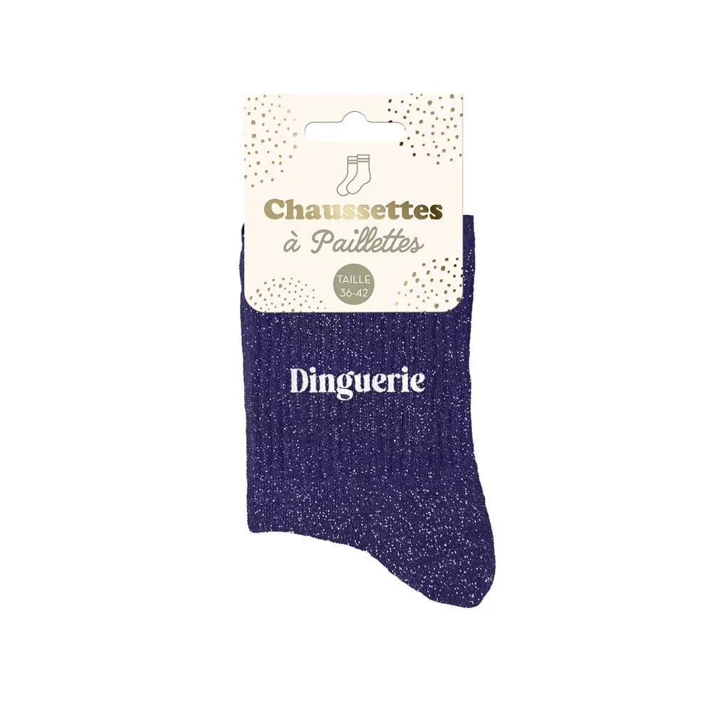 Chaussettes à paillettes Dinguerie