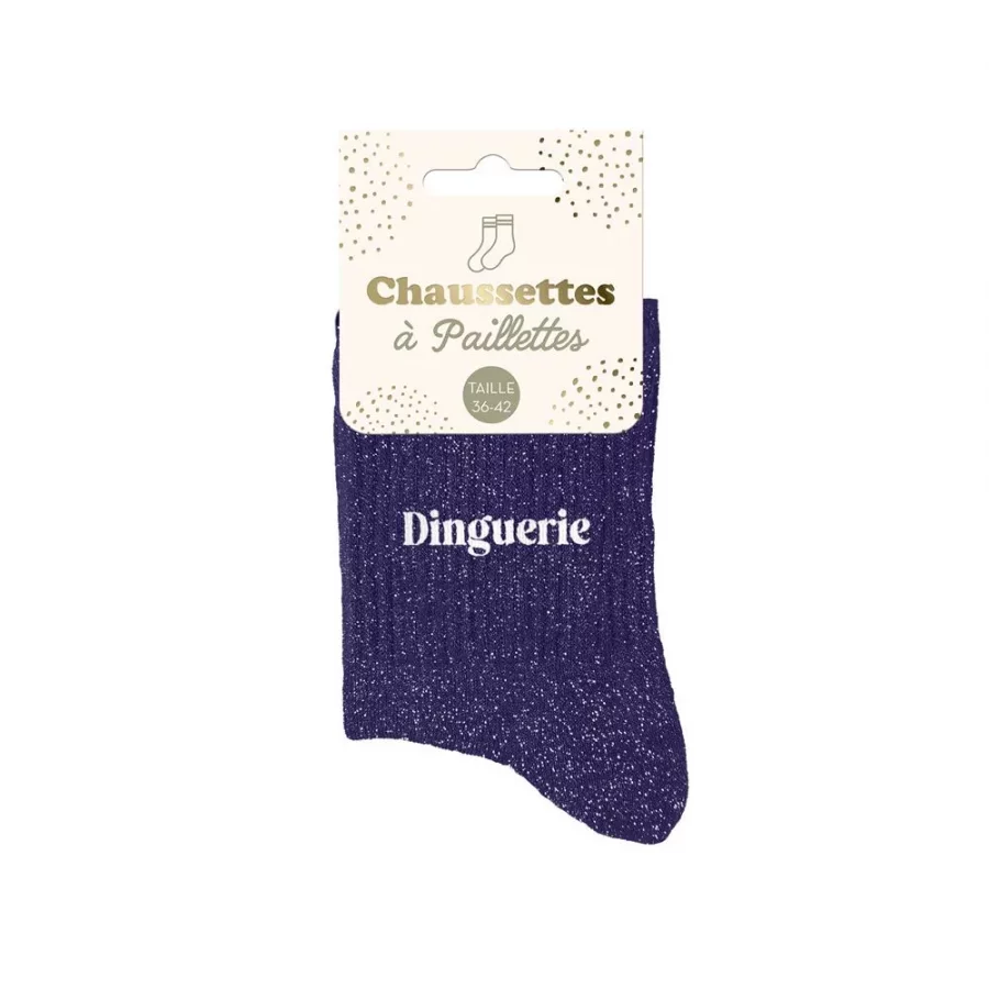 Chaussettes à paillettes Dinguerie