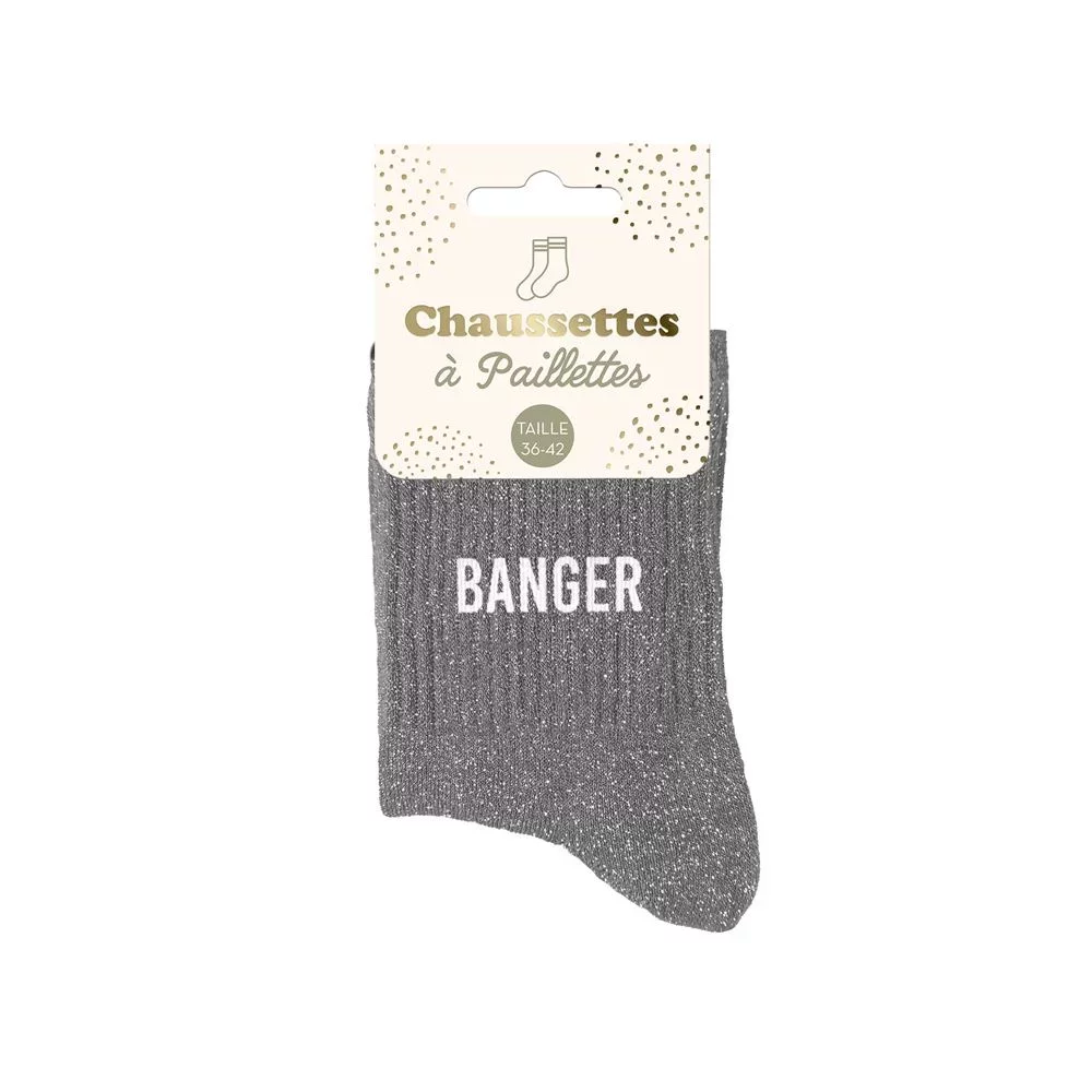 Chaussettes à paillettes Banger