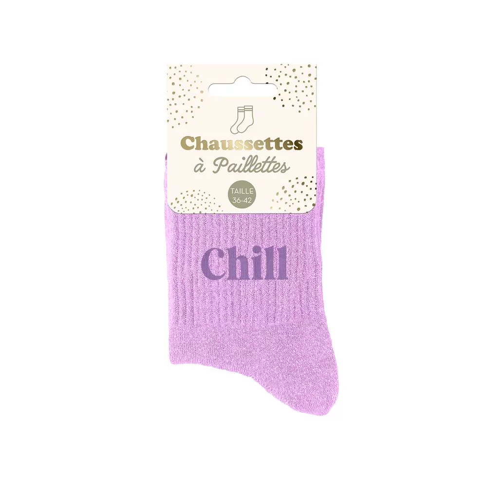 Chaussettes à paillettes Chill