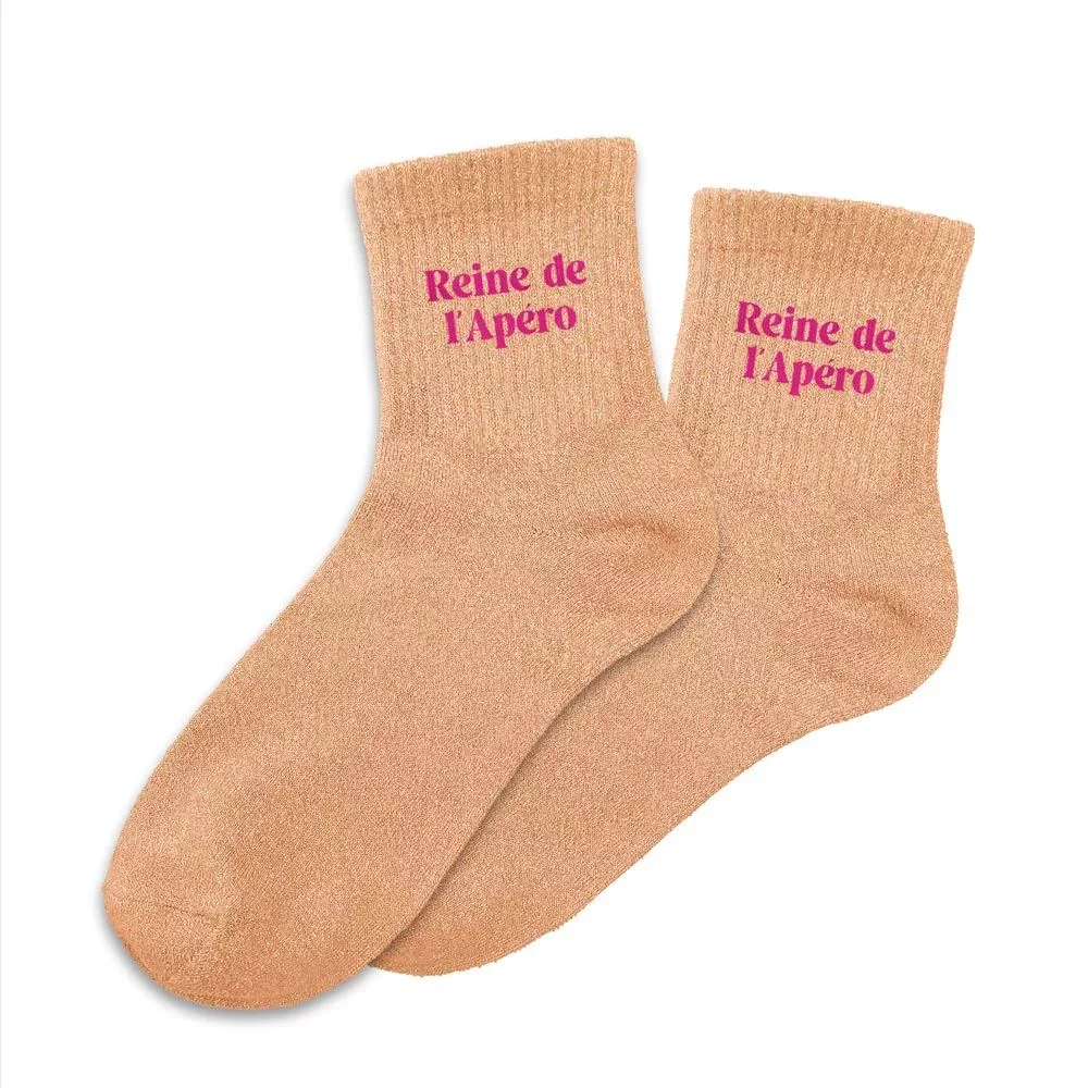 Chaussettes à paillettes Reine de l'apero