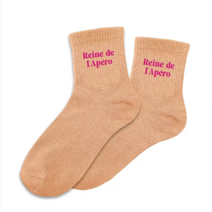 Chaussettes à paillettes Reine de l'apero