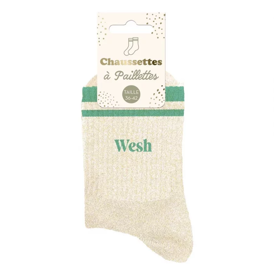 Chaussettes à paillettes sport Wesh