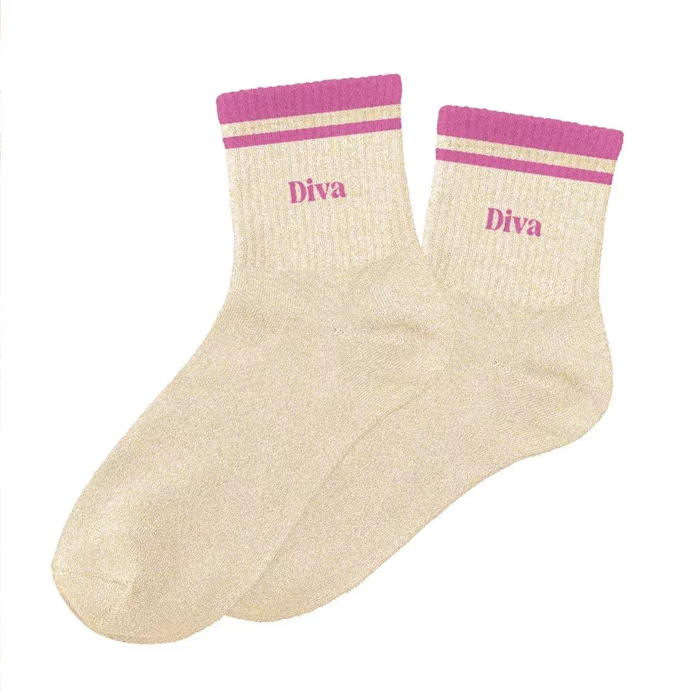Chaussettes à paillettes sport Diva