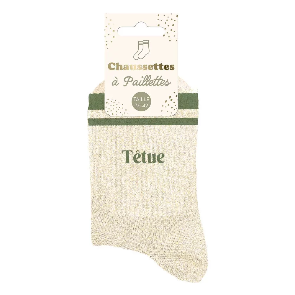 Chaussettes à paillettes sport Tetue