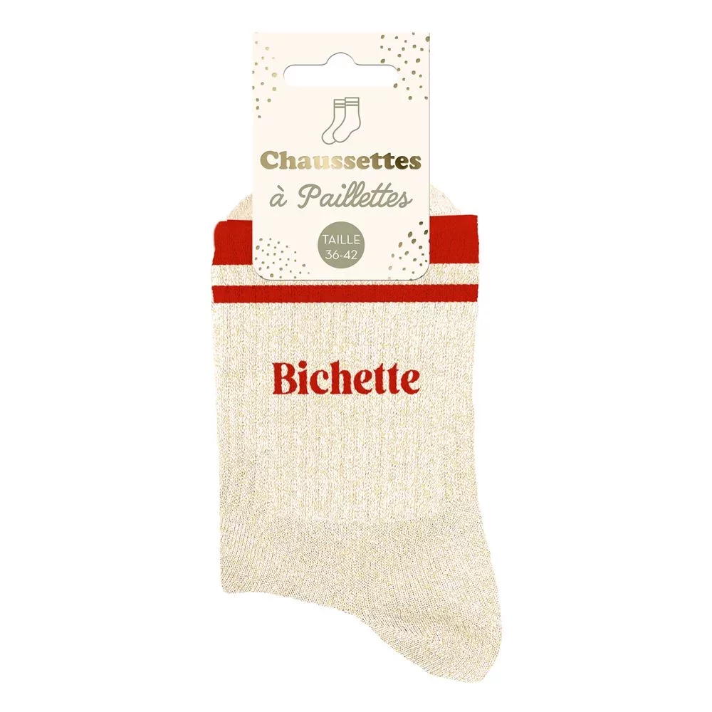 Chaussettes à paillettes sport Bichette
