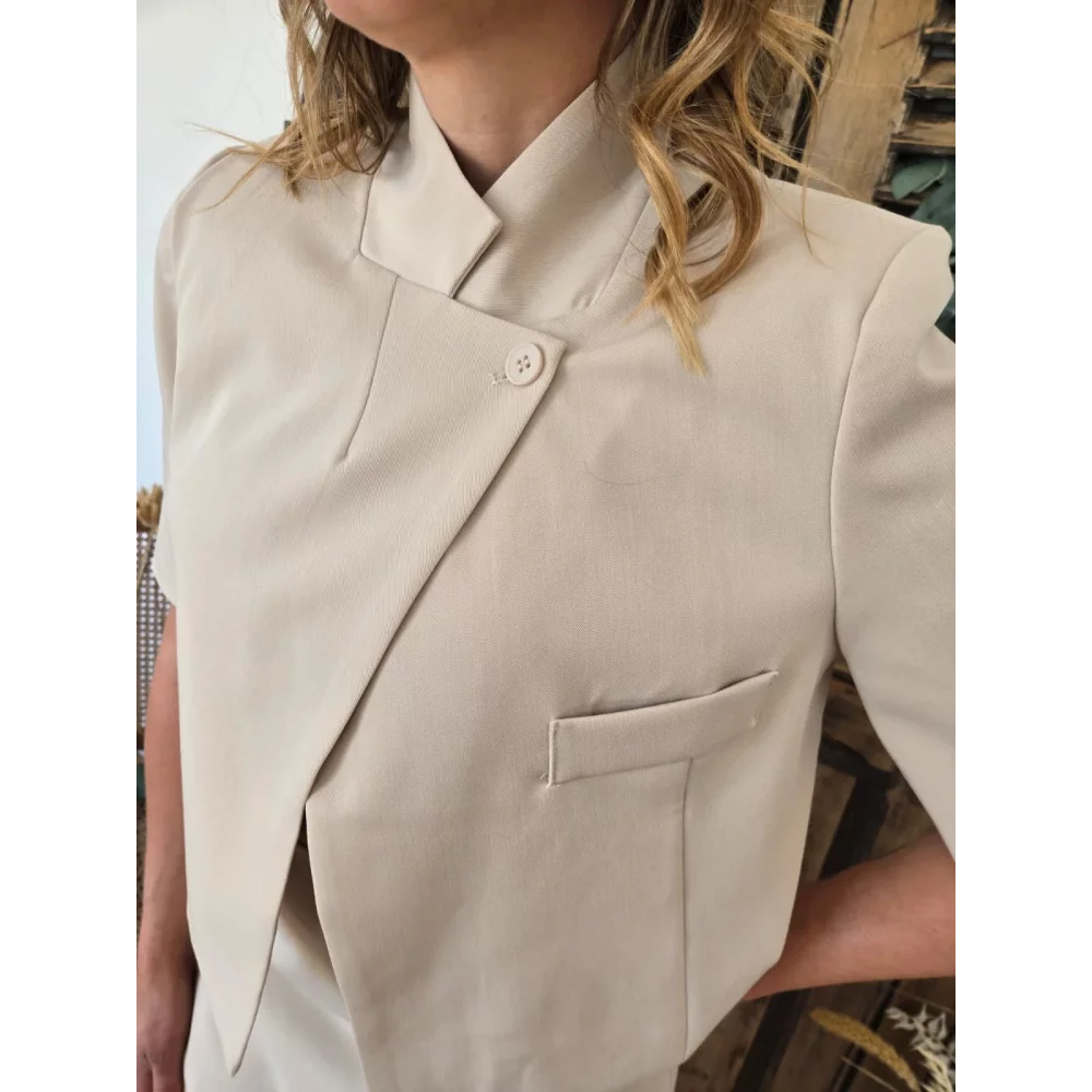 Veste Yaelle courte beige