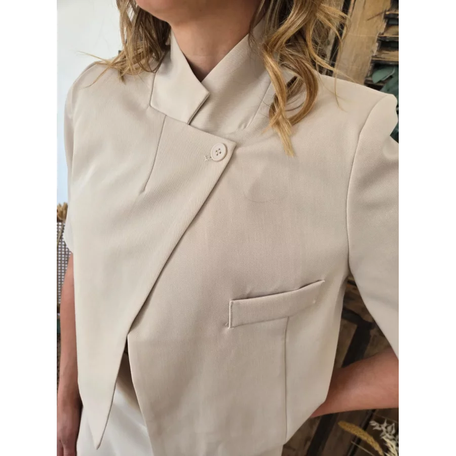 Veste Yaelle courte beige