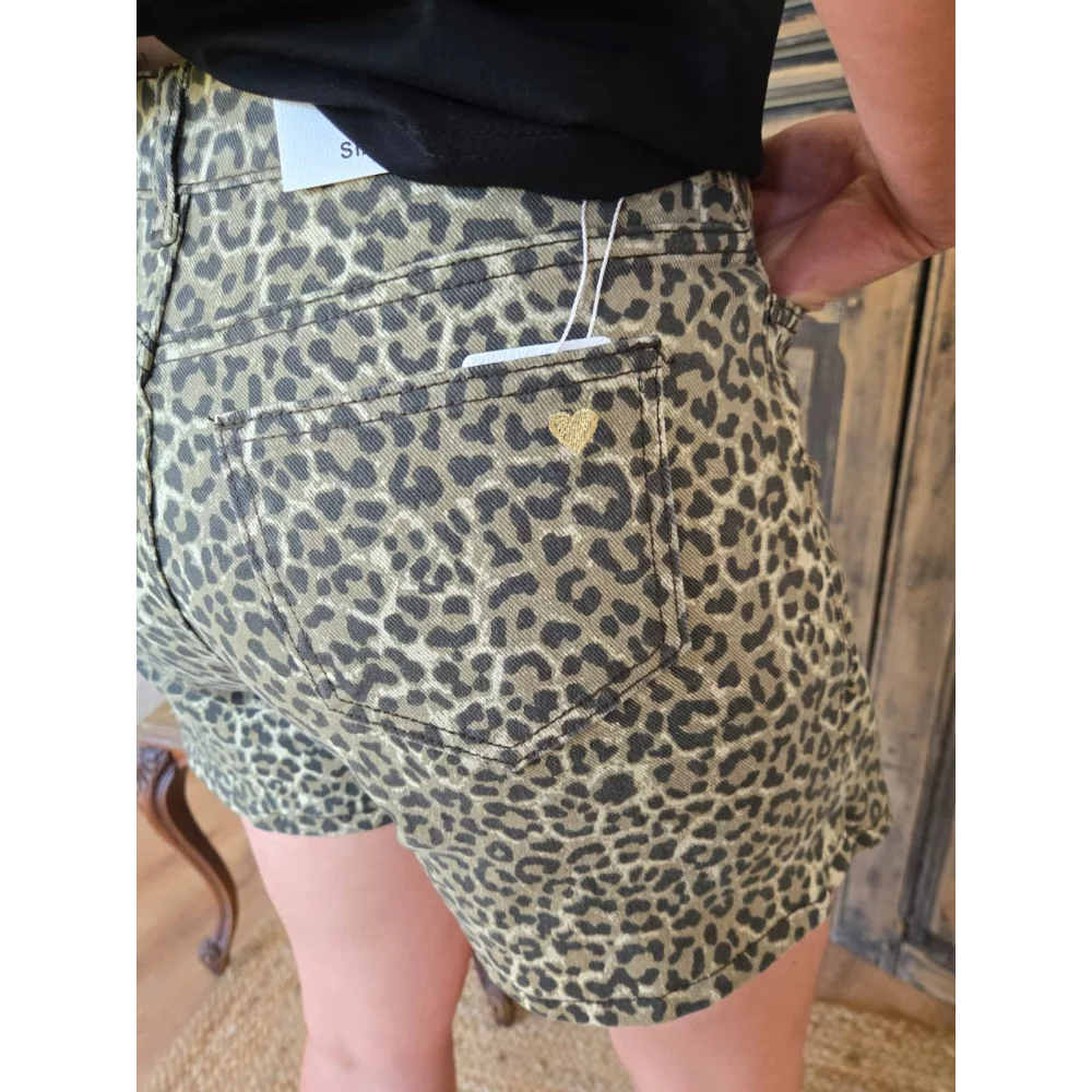 Jupe short Melanie leopard