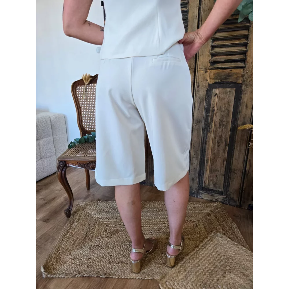 Bermuda tailleur Pacôme ecru