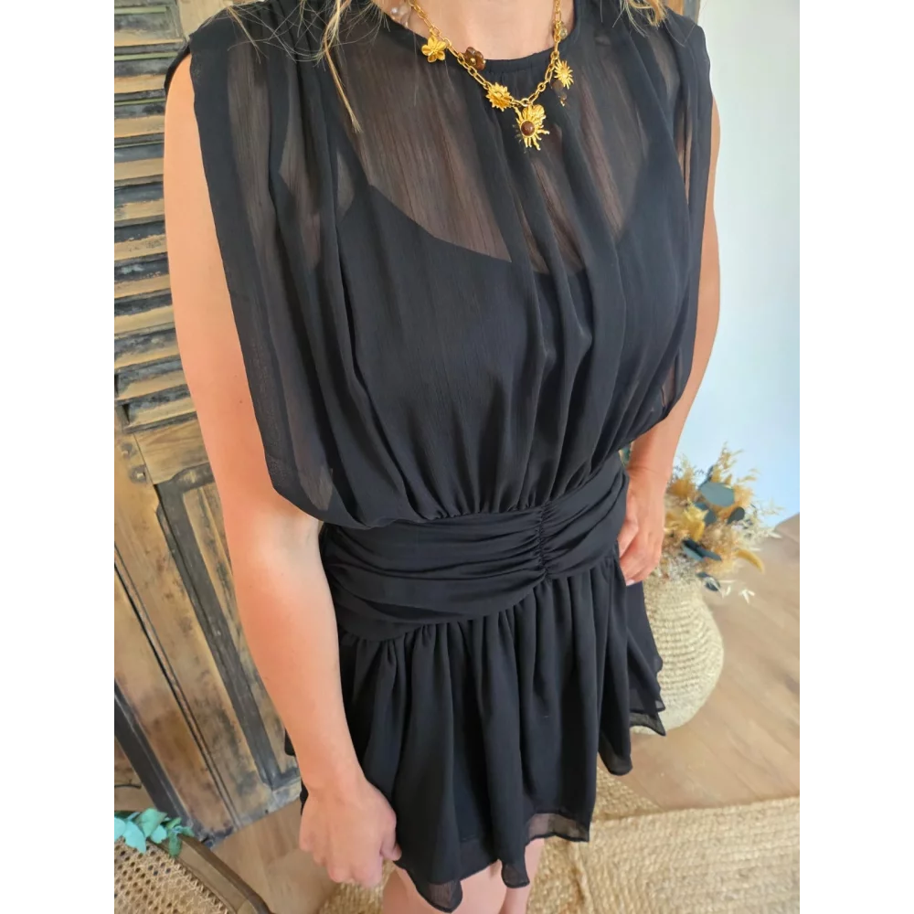 Robe Alexia voile noir