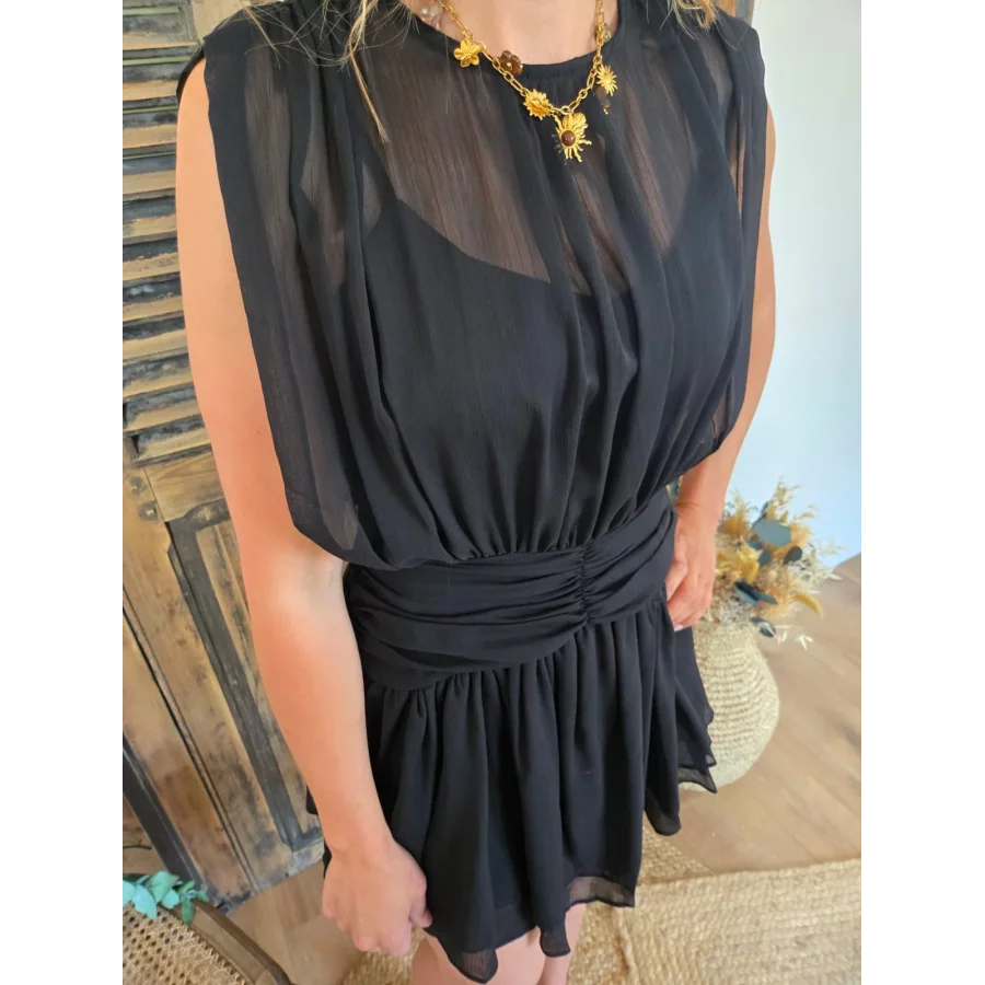 Robe Alexia voile noir